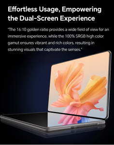 2025 OEM Dual-Screen 2-in-1 Laptop 10,95 "+ 10,95" 16GB DDR4 Procesador <span class=keywords><strong>Intel</strong></span> 16GB + 512GB Expansion Business Touch Smart Laptop - Product Image 4