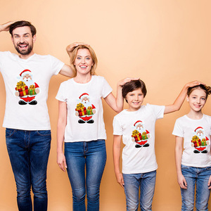 Directo <span class=keywords><strong>de</strong></span> fábrica <span class=keywords><strong>de</strong></span> Navidad <span class=keywords><strong>de</strong></span> padre-hijo <span class=keywords><strong>de</strong></span> ropa impresión linda <span class=keywords><strong>familia</strong></span> juego Camiseta <span class=keywords><strong>de</strong></span> manga corta - Product Image 4