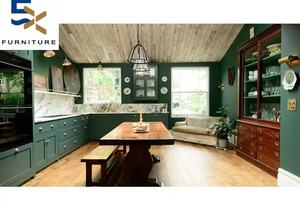 Erxi ücretsiz tasarım avrupa Retro Nordic açık mutfak dolabı özelleştirilebilir tüm ev özelleştirme için katı ahşap tasarım - Product Image 3