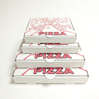 SP3940 Vente en gros de boîtes à pizza écologiques personnalisées avec logo imprimé, en carton ondulé, de 6 à 20 pouces, de qualité alimentaire, mat, pour la restauration