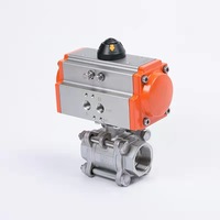 Vanne à boisseau sphérique fixe pneumatique électrique haute pression en acier inoxydable 304 316 à brides, qualité alimentaire, pour distribution d'eau