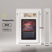 Protecteur de carte BGS en acrylique transparent résistant aux UV, étui magnétique en plexiglas pour cartes à collectionner