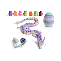 Huevo de Dragón Impreso en 3D Vashine, Figura de Acción de Dragón de Cristal Flexible para Niños, Juguetes Coleccionables de Anime, Drachen Eier, Animales