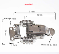 Loquet à bascule en acier inoxydable A67 ressort de compression pince à bascule