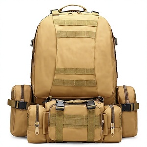 Sac à dos tactique d'extérieur multifonctionnel AD1 B-41 en tissu Oxford à poignée souple, système Molle, 3P Attack, 55L, respirant et ergonomique - Product Image 4