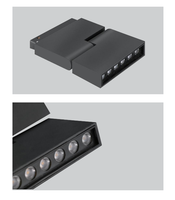 Rail lumineux LED magnétique 6W 12W anti-éblouissement à faisceau étroit 24 °   Projecteur pour musée et galerie d'art