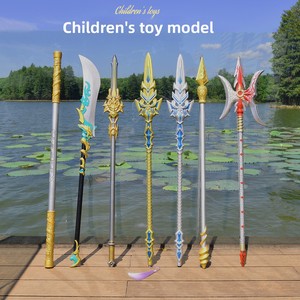 Juguete de Espuma de PU Ligero y Seguro para Juegos de Rol y Entrenamiento para Niños, Lanza de Nezha con Punta de Fuego de 39 Pulgadas para Actividades al Aire Libre - Product Image 2