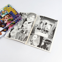 Ensemble de livres manga personnalisés, impression de bandes dessinées pour adultes en couverture souple, couleur intégrale de haute qualité