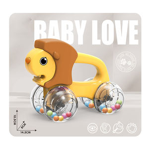 Nouvelle hochette pour bébé en plastique souple unisexe, amusante et de haute qualité, en forme de <span class=keywords><strong>lion</strong></span>, avec des couleurs mélangées, pour les bébés de 0 à 24 mois et les enfants de 2 à 4 ans - Product Image 1