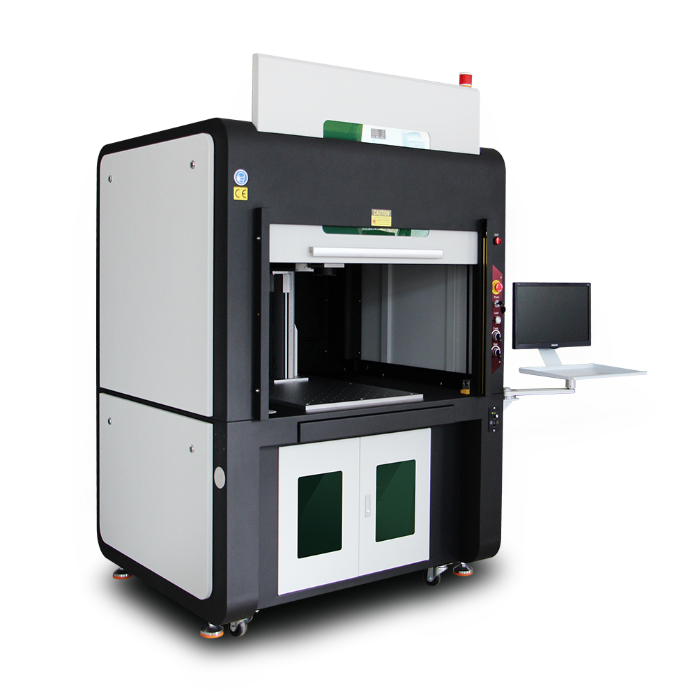 大全封闭式金属激光打标机光纤激光雕刻钢铭牌机 - buy closed type m