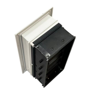 Grille de ventilation linéaire moderne à 2 fentes en alliage d'aluminium pour systèmes CVC commerciaux extérieurs et salons