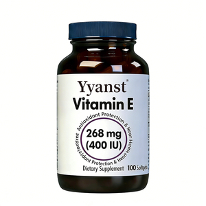 Vitamina E de alta calidad con tocoferoles mixtos, nutrición fácil de consumir y apoyo para el sistema inmunológico en cápsulas blandas. - Product Image 1