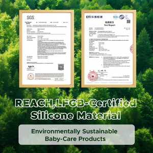 Sucette en silicone souple sans BPA, légère et confortable <span class=keywords><strong>pour</strong></span> bébés allaités au sein de 0 à 6 mois |   Sucette monobloc - Product Image 6