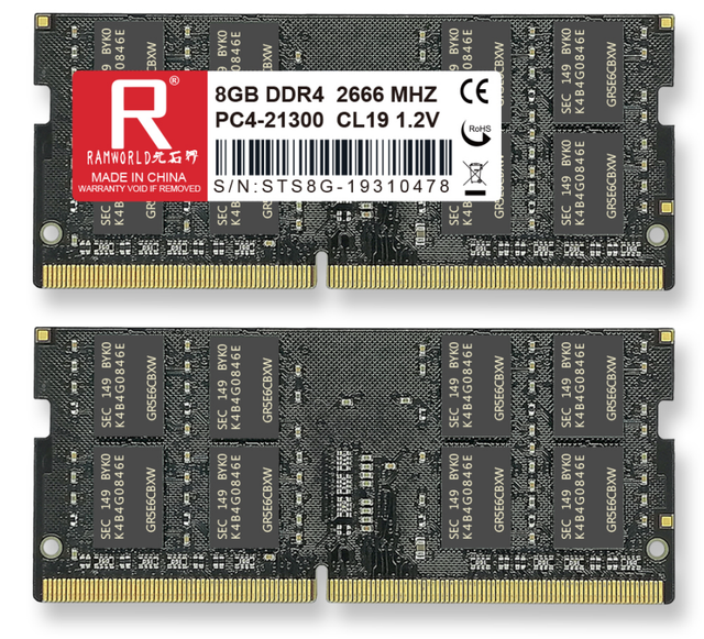 Factory Price High Quality 16 Chips Laptop Ram Ddr4 4gb/8gb/16gb 3200mhz Memory Module