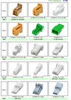 174929/174922 Connecteurs électriques automobiles 4 broches mâle/femelle Adaptateur de contact en cuivre pour faisceau de câbles automatique