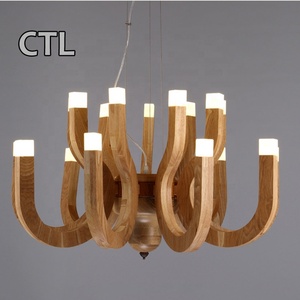 Su misura grande <span class=keywords><strong>legno</strong></span> pendente luce fatta a mano nordico moderno <span class=keywords><strong>lampadario</strong></span> in <span class=keywords><strong>legno</strong></span> <span class=keywords><strong>naturale</strong></span> per Hotel Villa - Product Image 2