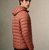 Doudoune matelassée décontractée pour homme, tendance automne-hiver, à capuche, couleur unie, coupe-vent, respirante, avec col montant et bord-côte