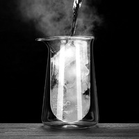 Carafe à café à verser en verre double couche 400ML, filtre en verre borosilicate haute résistance, filtre à café froid, ustensile à café
