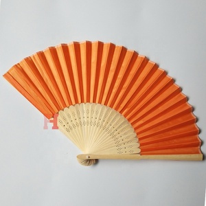 Promocional barato plegable de bambú de seda baile folk fan - Product Image 3
