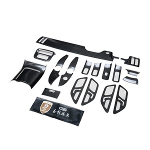 Cinta adhesiva de 3M para puerta Interior de coche, embellecedor de fibra de carbono para tablero de automóvil Mercedes Bens Clase S, W223, S400L, S450, <span class=keywords><strong>Maybach</strong></span>, <span class=keywords><strong>S480</strong></span>, S500 - Product Image 1