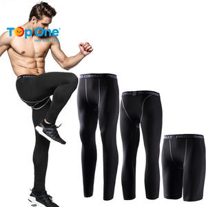 Top One Training High Elastic Men Medias deportivas Pantalones Fitness Running Leggings Pantalones de compresión de secado rápido hechos de poliéster - Product Image 1