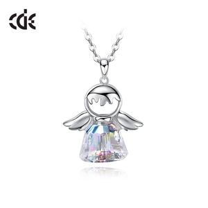 Üretici minimalist kristal fantezi kolye gümüş bayanlar moda mücevherat - Product Image 2