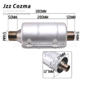 Tubo de Escape OEM, Convertidor Catalítico Trasero TWC Euro 3, Catalizador Cerámico, Entrada de 54 mm, Cuerpo de 114x127 mm, Convertidor Catalítico de Tres Vías - Product Image 2