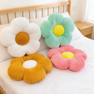 Coussin de dossier en peluche fleur tournesol super doux 35/50cm, idéal pour fenêtre en <span class=keywords><strong>baie</strong></span>, siège de chambre, décoration de chambre - Product Image 2