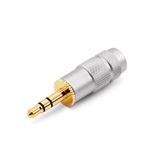 RASANTEK 3,5 MM TRS Audio Jack 24K chapado en oro soldadura 3,5mm 1/8 "auriculares teléfono enchufe estéreo micrófono conector para altavoz - Product Image 4