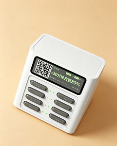 Estación <span class=keywords><strong>de</strong></span> Alquiler <span class=keywords><strong>de</strong></span> Baterías Portátiles con Carga Rápida y Escaneo, 8 Ranuras, Especial para África, Personalizable - Product Image 2