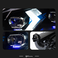 2PCS Phares de voiture pour BMW X5 E70 2007-2013 X5M, lentille de projecteur, éclairage avant, DRL, signalisation, accessoire automobile