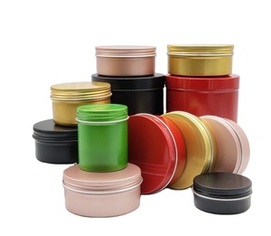 Barattolo in Alluminio <span class=keywords><strong>Nero</strong></span> <span class=keywords><strong>Opaco</strong></span> 30g 60g 100g, Contenitori in Alluminio per Creme e Candele Profumate - Product Image 4