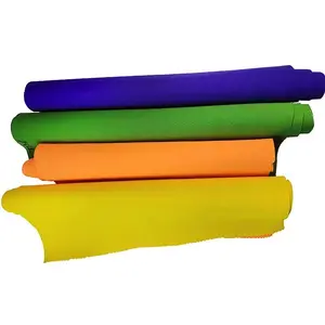 Custom Neoprene Material 2mm 3mm 5mm Thickness Rubber Fabric Sheet Neoprene Roll Coated with Polyester Nylon Fabric