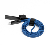 Kabel Data Pengisi Daya Cepat 60W Tipe-C ke Tipe-C 1 Meter dari Pabrik Shenzhen, Bahan Aluminium Alloy, untuk Ponsel