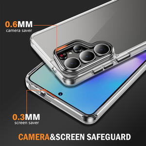 Funda Protectora Transparente para Samsung S26 Ultra, Antigolpes, TPU Suave, Carcasa Trasera Rígida de PC para S25 Edge, S24 Plus, S23, <span class=keywords><strong>S22FE</strong></span> - Product Image 3