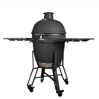 Barbecue Kamado multifonction Auplex au charbon de bois, 22 pouces, meilleur barbecue Kamado pour le jardin extérieur, avec certification CE EN1860