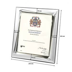 Marco para Diploma de la Universidad Abierta, 200x250mm, Metálico, Profesional, para Certificados de Gestión - Product Image 2