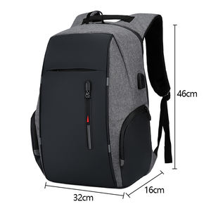 Sac à dos pour ordinateur portable décontracté pour hommes, étanche, avec nombreux compartiments et chargeur USB externe, pour voyage et école - Product Image 6