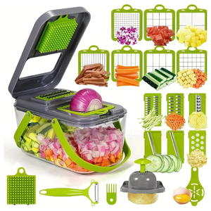 ABS Upgrade 22 en 1, Nuevos Utensilios de Cocina, Picador de Frutas y Verduras de Acero Inoxidable, Cortador en Rodajas Finas, Rebanador y Triturador - Product Image 2