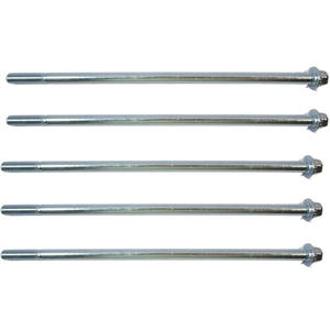 Boulon à bride longue M8*215, 8 mm, en acier au carbone galvanisé, pour support de générateur, norme DIN933, vente en gros usine - Product Image 2