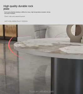 Giá Rẻ Thông Minh Hiện Đại Màu Đen Phòng Ngủ Bằng Đá Cẩm Thạch Đặt Bàn Cà Phê Để Bàn Ăn Trắng Và Vàng Bên Bàn Cà Phê - Product Image 5