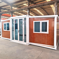 Vente en gros usine – Maison conteneur modulaire préfabriquée, entièrement meublée, à construction rapide, extensible, petite maison mobile 2-3 chambres