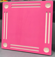 Tapis de Mahjong Flottant en Acrylique Moderne de Luxe pour Fêtes, Taille/Couleur/Logo Personnalisables, avec Rainures Intégrées, Table Flottante pour Piscine
