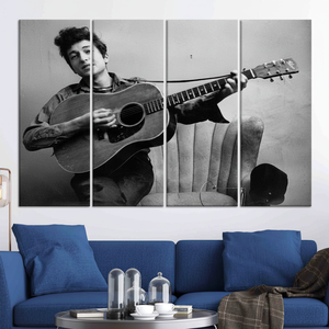 Bob Dylan Guitar <b>Canvas</b> Print: Iconic <b>Wall</b> Art, Personalized Decor,SET OF 4 <b>CANVAS</b> - Product Image 3