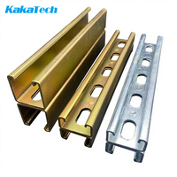 Profilé Unistrut en U double canal à fentes, galvanisé or, 41x21 41x41, du fabricant