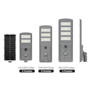 NOUVEAU Lampadaire solaire tout-en-un IP66 pour éclairage extérieur de cour, de route, de autoroute, étanche, intelligent, décoratif - Product Image 3