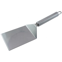 Spatule de barbecue professionnelle en acier inoxydable brossé, lame plus large et plus robuste, taille personnalisée, pour usage en restaurant, couleur argent