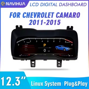 Navihua Instrument Cluster New 12.3 Inch <b>Car</b> Digital Cluster LCD Instrument <b>for</b> Chevrolet Camaro 2010-2015 Virtual <b>Speedometer</b> - Product Image 3