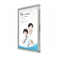 Layar LCD 32 Inci Warna Putih yang Dipasang di Dinding Vertikal, Layar Digital 32" LED Billboard Digital Signage