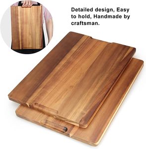 Planche à découper en bois de haute qualité personnalisée avec gouttière, planche à découper de cuisine <span class=keywords><strong>pour</strong></span> la viande et le fromage - Product Image 3
